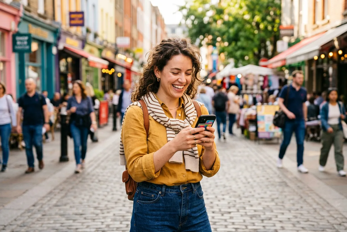 A person texting THE NUMBER from their phone